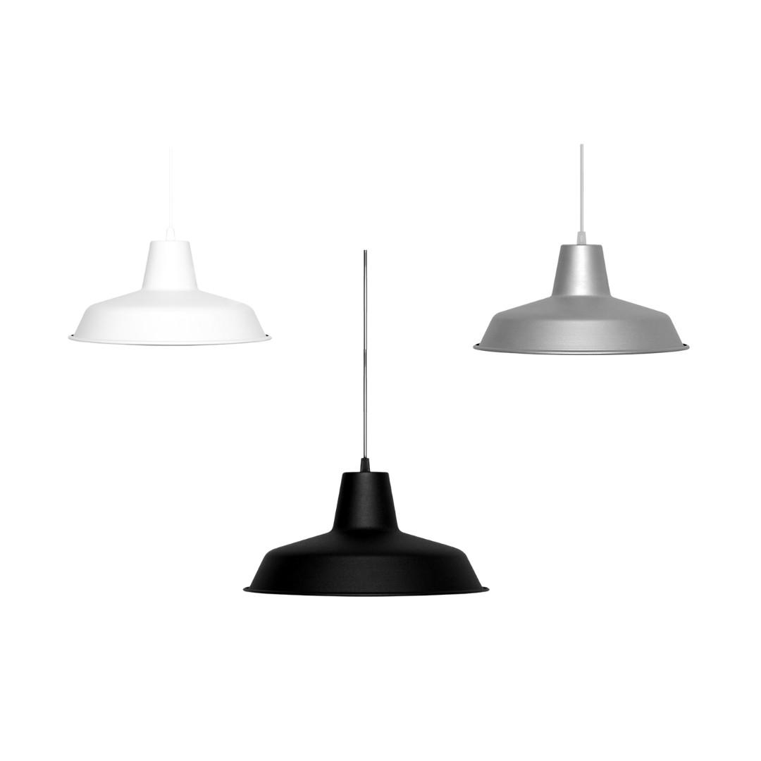 Lampara Colgante Galponera Negra Vintage Industrial Apto Led