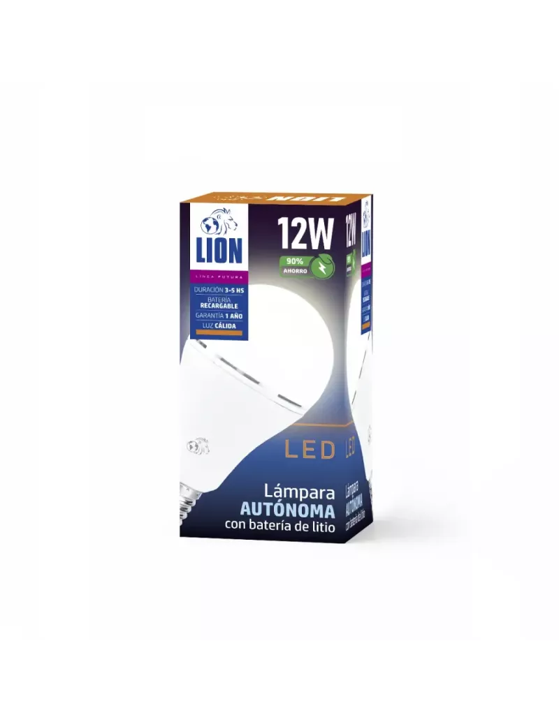 Lámpara Bulbo Autónoma LED 12W