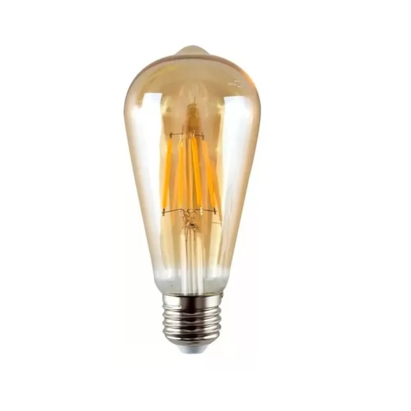 Lampara Vintage LED Pera Ambar 6W Candela