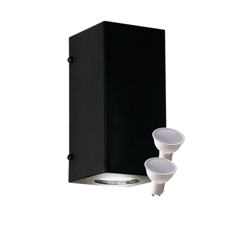 Aplique Bidireccional AP205 Blanco Negro Dicroica LED 7w