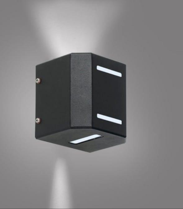 Aplique Bidireccional Negro Para Bipin LED