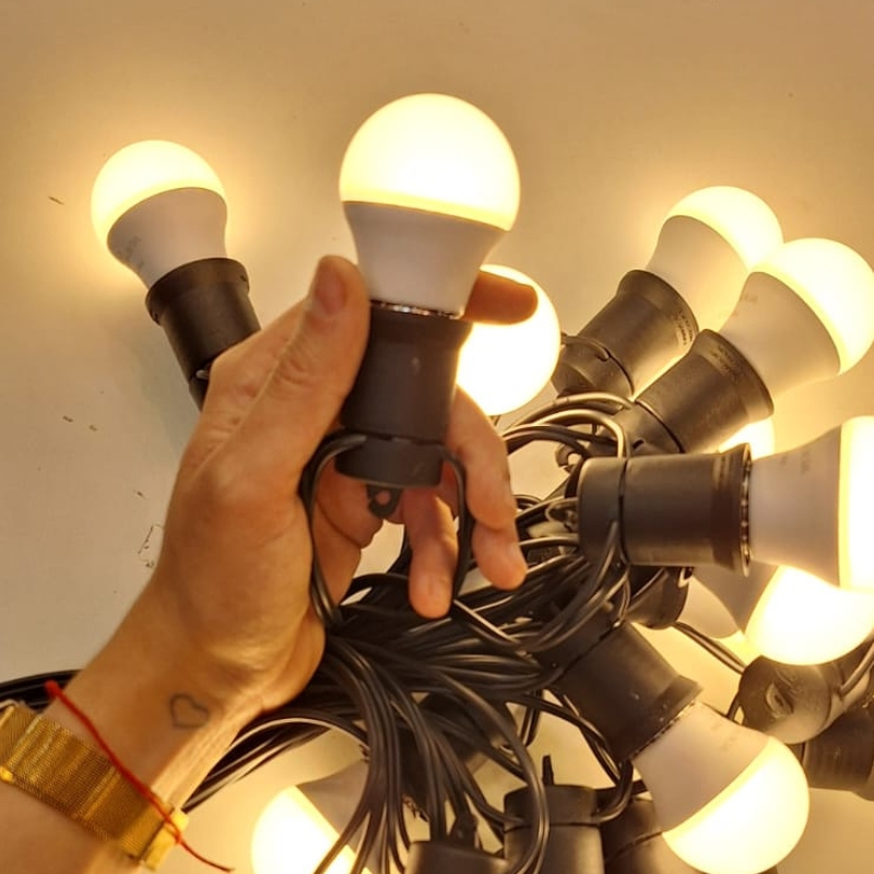 Pack 10 Lampara LED Gota 5w Calida Fria