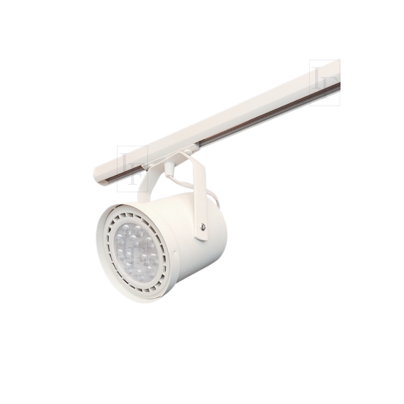 Riel 2 Metros Blanco / Negro Doble Circuito