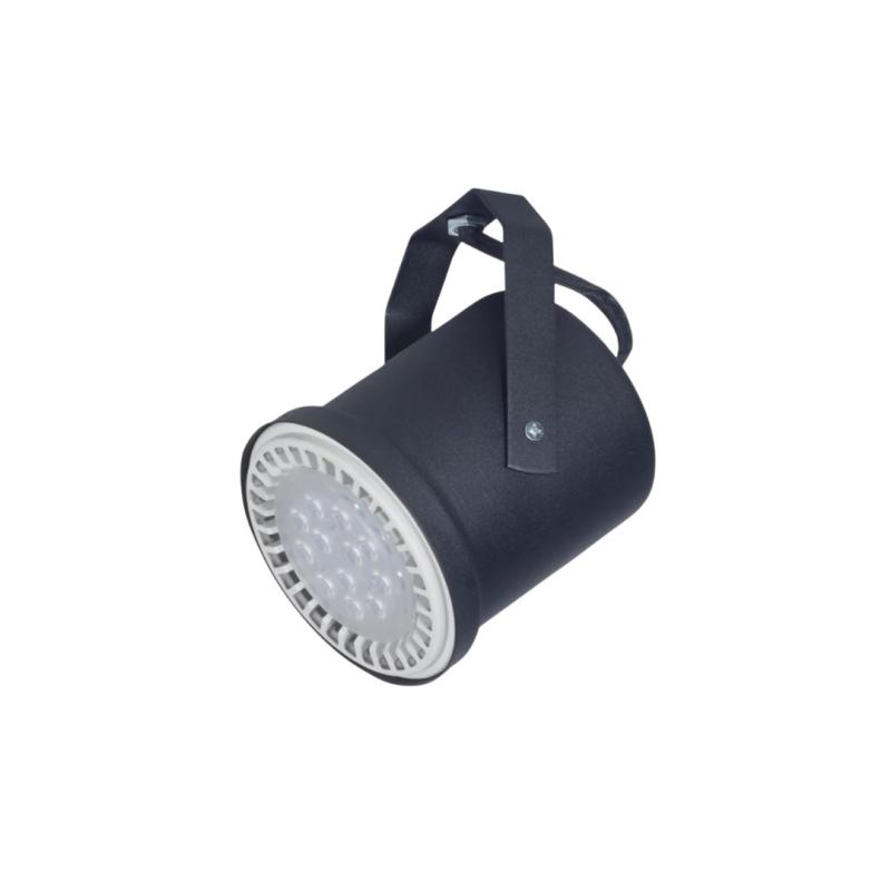 Base Riel 2 Spot Tacho Blanco / Negro AR111 LED 11w