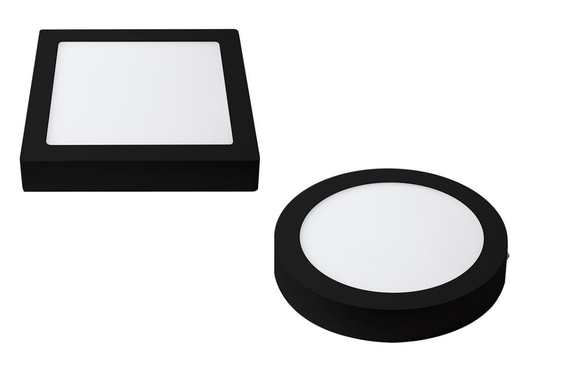 Plafon LED Aplicar Negro 24W Frio Calido Neutro