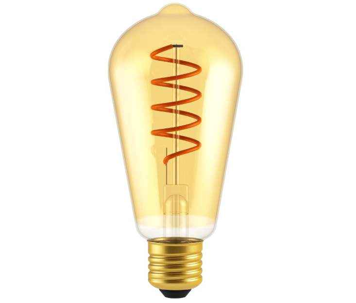 Lampara Vintage LED Pera Gold