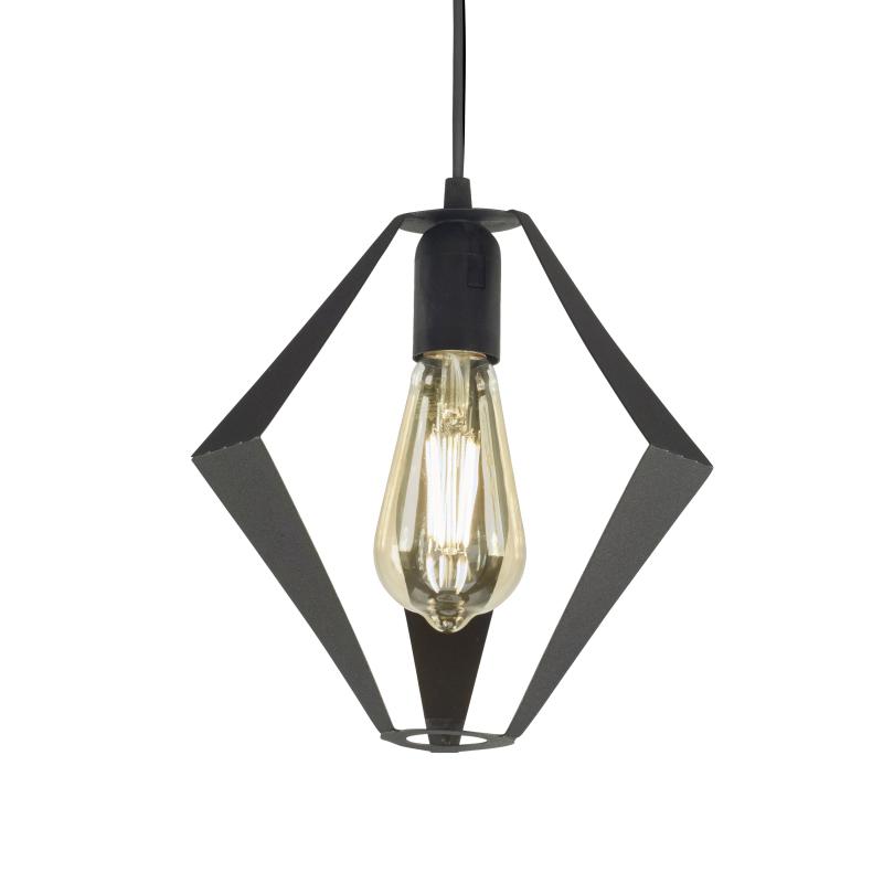 Colgante Diseño Ferroluz Rombo Para LED E27