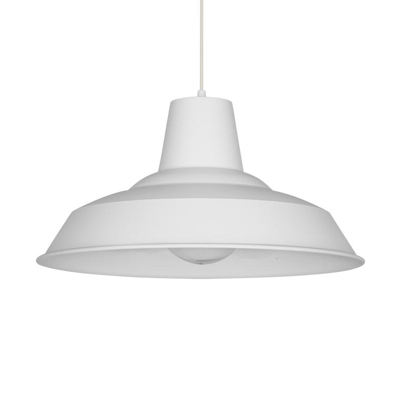 Colgante Tipo Galponero 43 Cm Blanco Negro Crudo