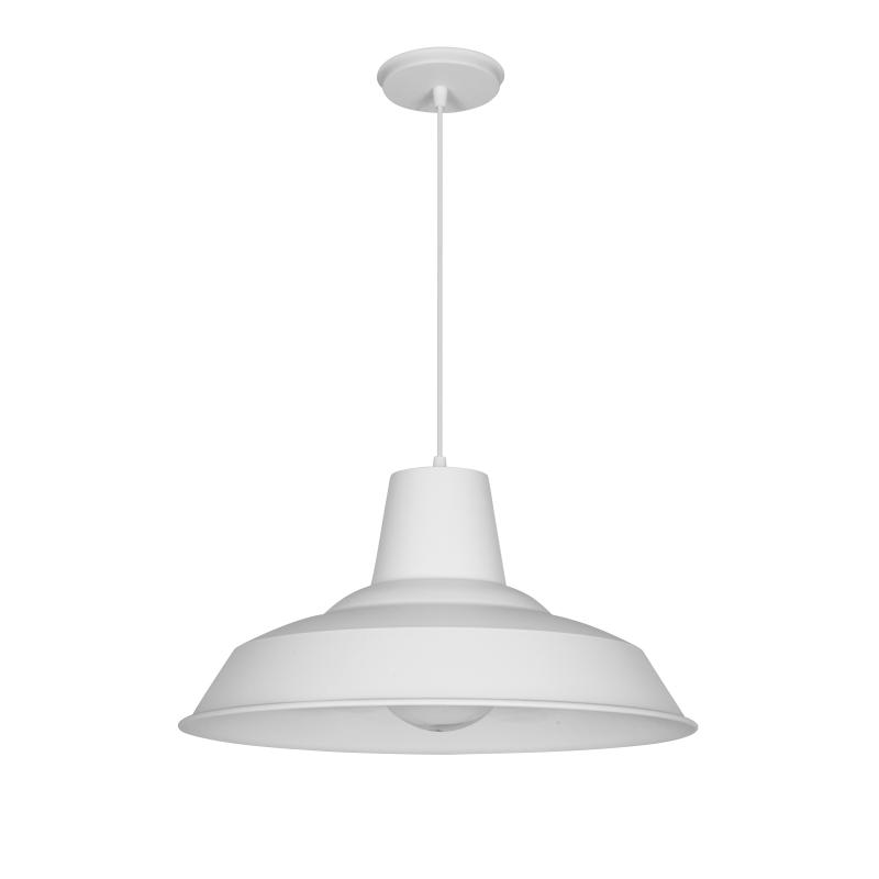 Colgante Tipo Galponero 43 Cm Blanco Negro Crudo