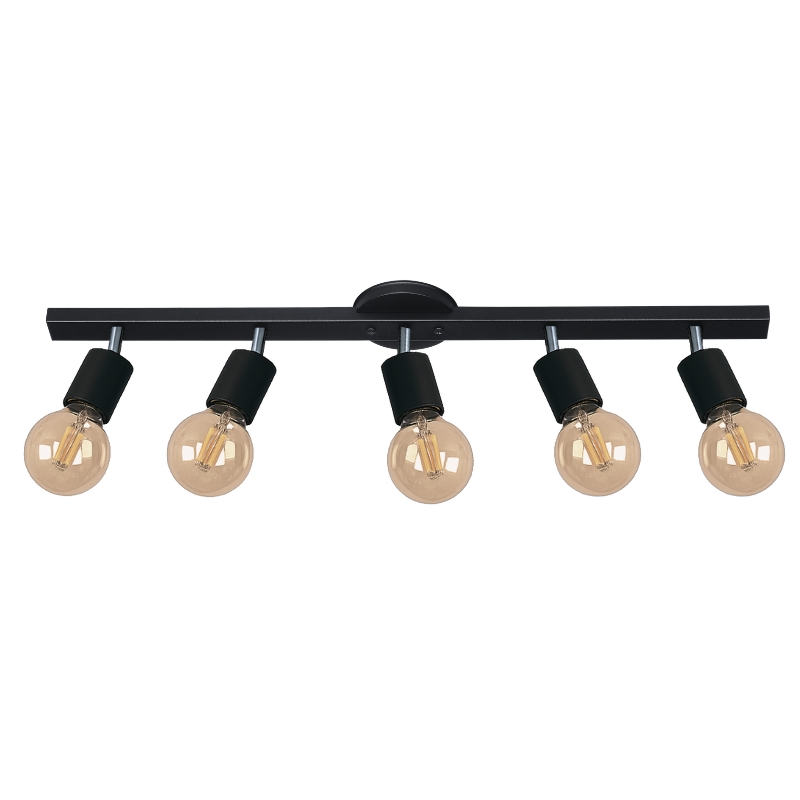 Aplique Barral Techo 5 Luces Moviles E27 Deco Apto Led