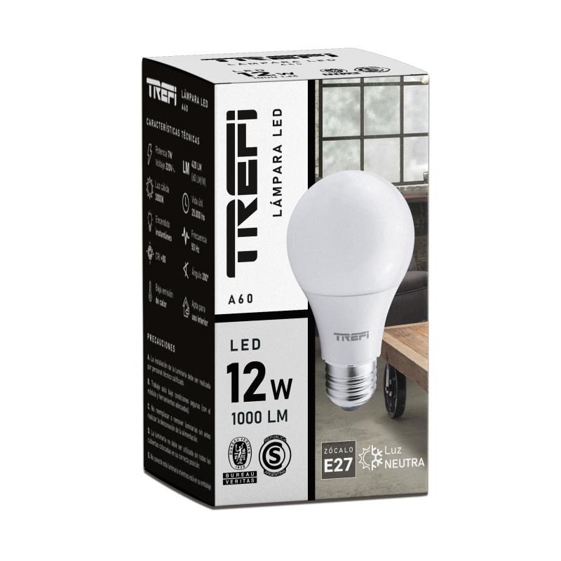 Pack 10 Lamparas Bulbo LED 12W E27 Trefilight