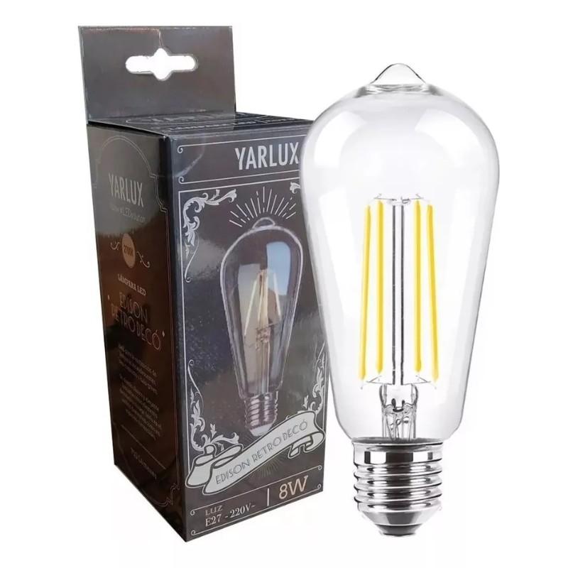 Lampara Pera Retro Deco 8w Dimerizable Luz Fría