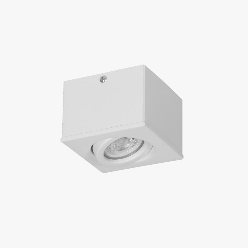 Plafon Aplicar 1 Dicroica LED 7w Blanco / Negro