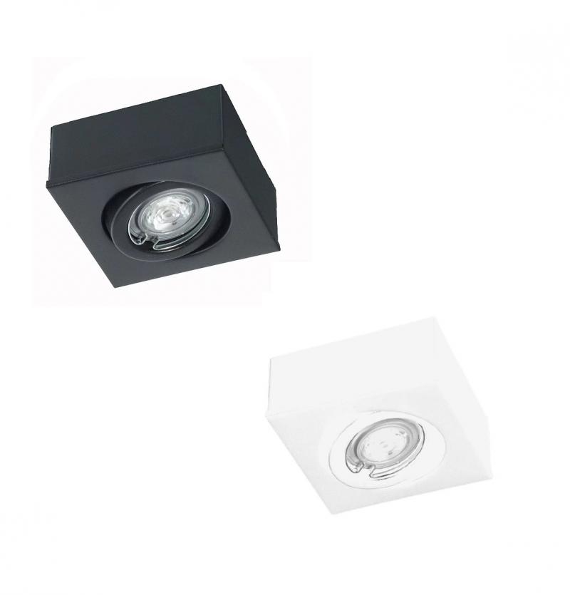 Spot Semiembutido Cuadrado Blanco Negro Dicroica LED 7W