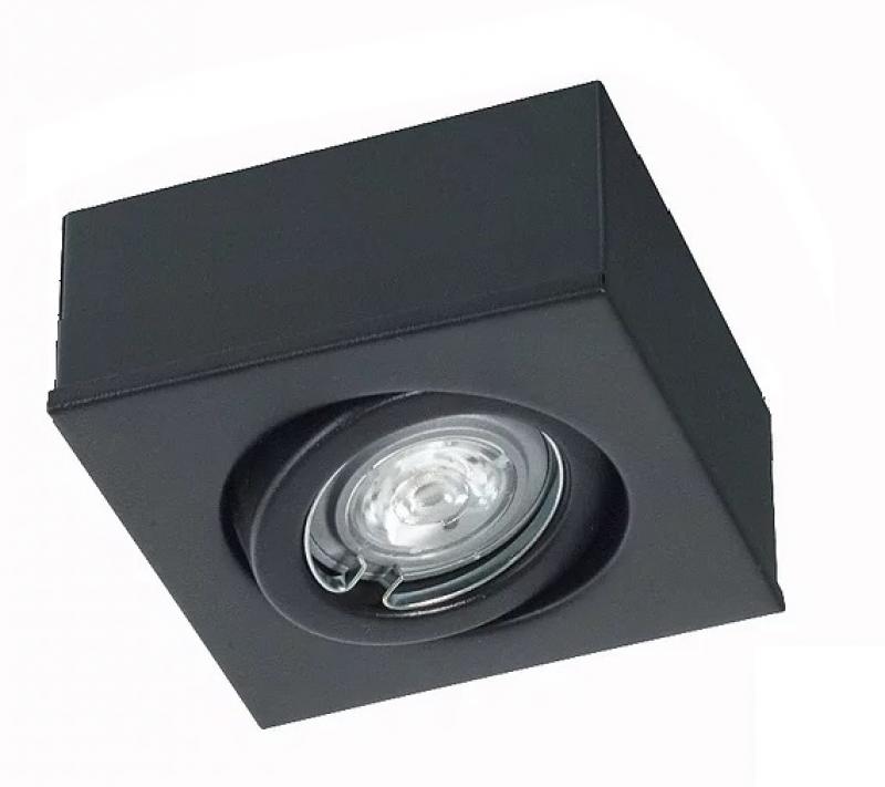 Spot Semiembutido Cuadrado Blanco Negro Dicroica LED 7W