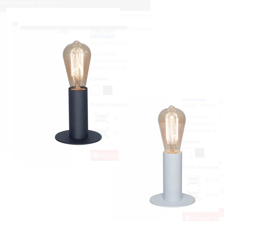 Lampara Velador Escritorio Minimalista Imola