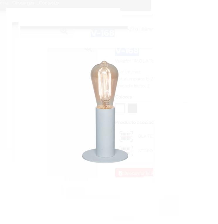 Lampara Velador Escritorio Minimalista Imola