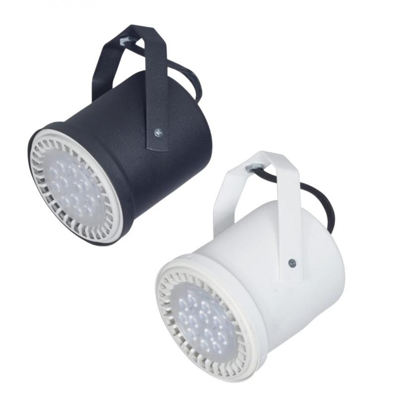 Spot Aplicar Tipo Tacho Blanco Negro AR111 LED 11W