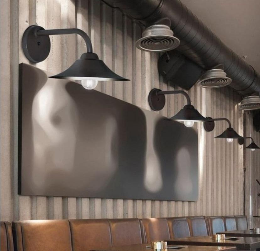 Aplique Pared Galponero Industrial Vintage Ferrolux
