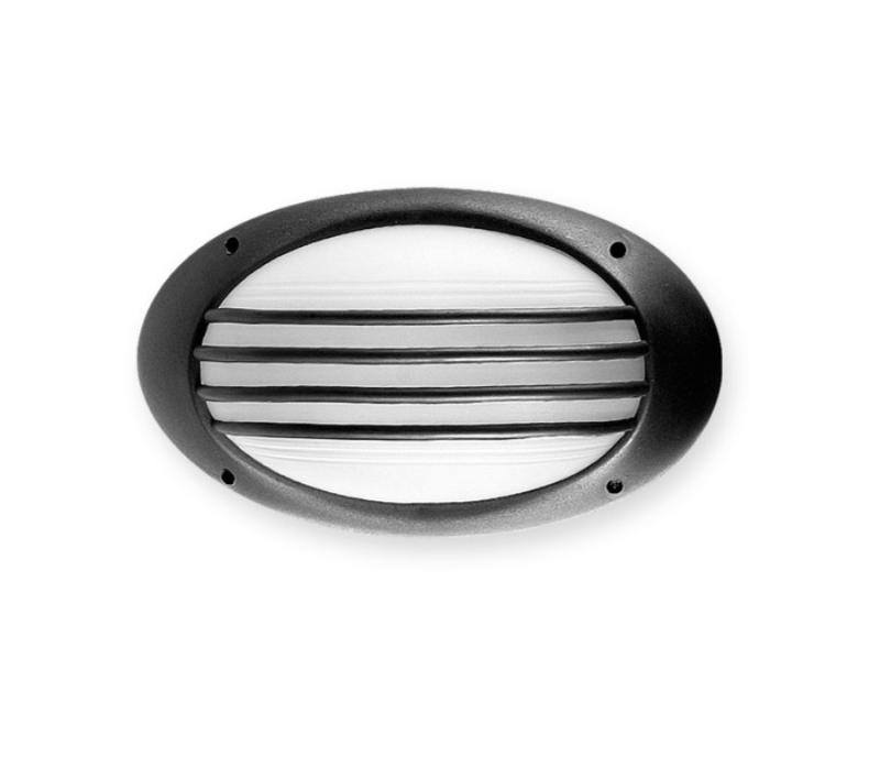 Tortuga PVC oval con reja Faroluz 4273 para led E27.