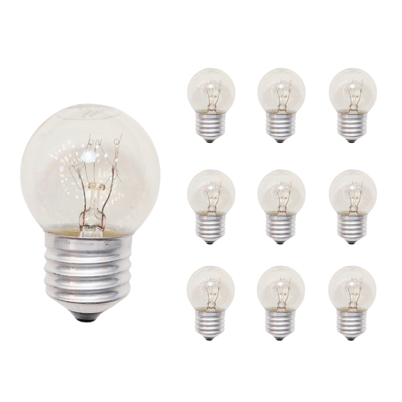Pack 10 Lampara Gota Incandescente 15w