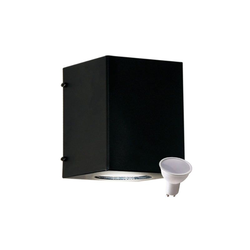 Aplique Unidireccional AP105 Blanco Negro Dicroica LED 7W
