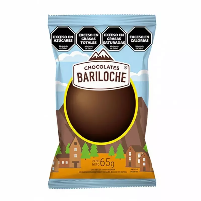 HUEVO DE PASCUA DE CHOCOLATE BARILOCHE 65 GRS. B60102 - CAJA X 20 UNIDADES