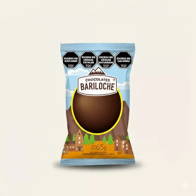 HUEVO DE PASCUA DE CHOCOLATE BARILOCHE 65 GRS. B60102 - CAJA X 20 UNIDADES