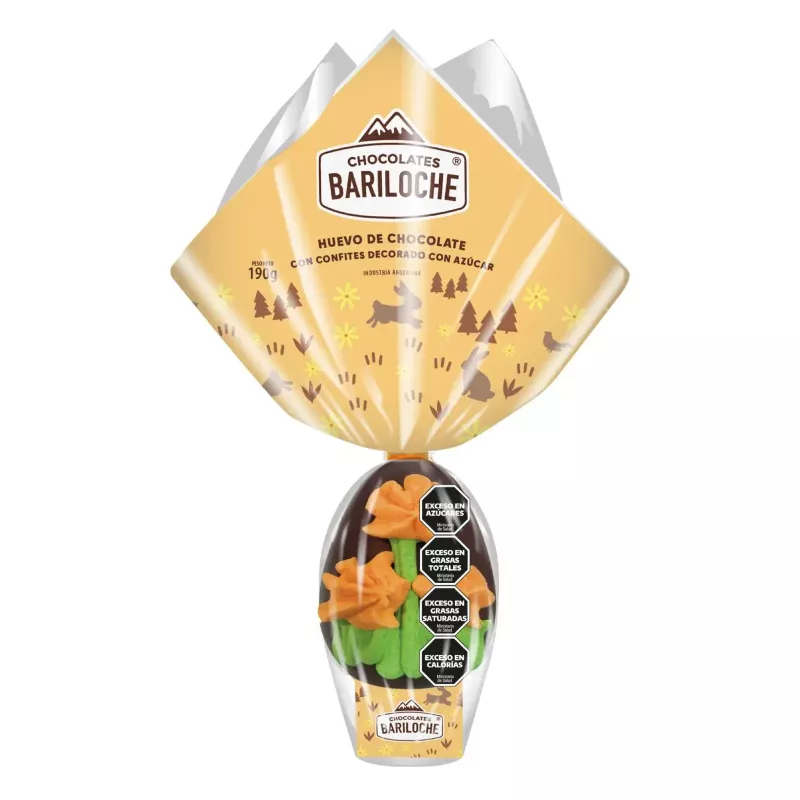 HUEVO BARILOCHE 190 GRS. DECORADO B60218 - CAJA X 12 UNIDADES