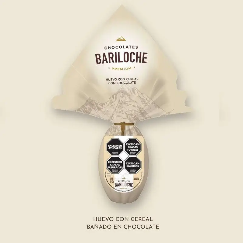 HUEVO DE PASCUA LECHE CON CEREALES BARILOCHE PREMIUM 80 Gramos 60290 - CAJA X 24 UNIDADES