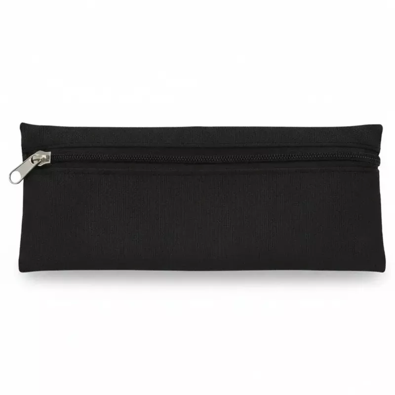 Cartuchera plana un cierre lisa para licitaciones escolares y compras por mayor.