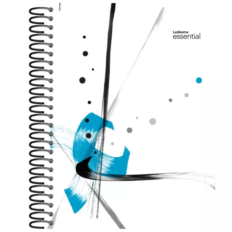 CUADERNO CON ESPIRAL 16X21  CLASSIC/ESSENTIAL/BUSINESS TAPA DURA 120 HOJAS RAYADO