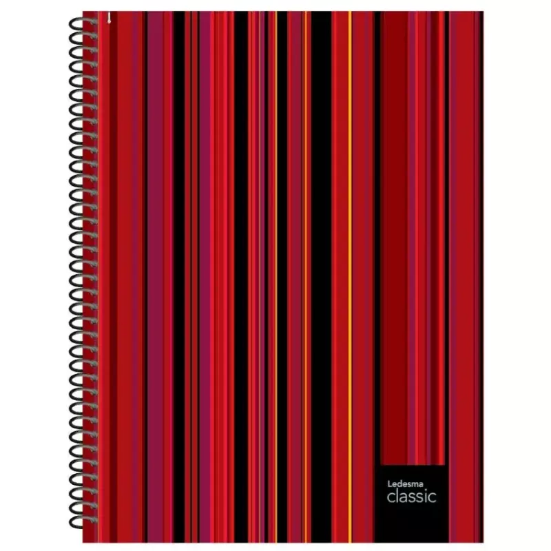 CUADERNO CON ESPIRAL 16X21  CLASSIC/ESSENTIAL/BUSINESS TAPA DURA 120 HOJAS RAYADO