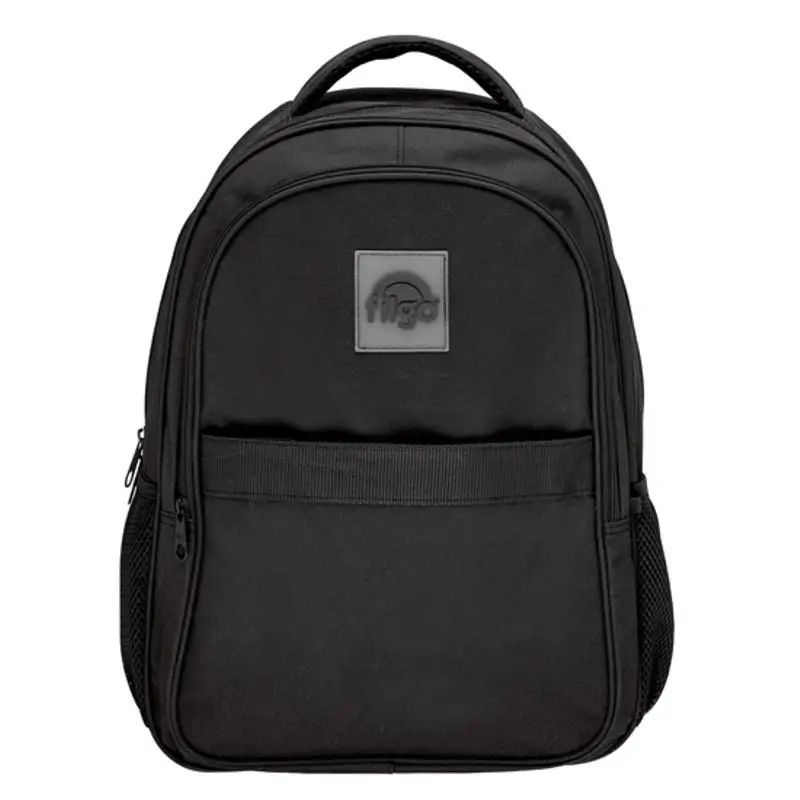 Mochila universitaria Filgo Starpak College con bolsillos laterales para botellas.