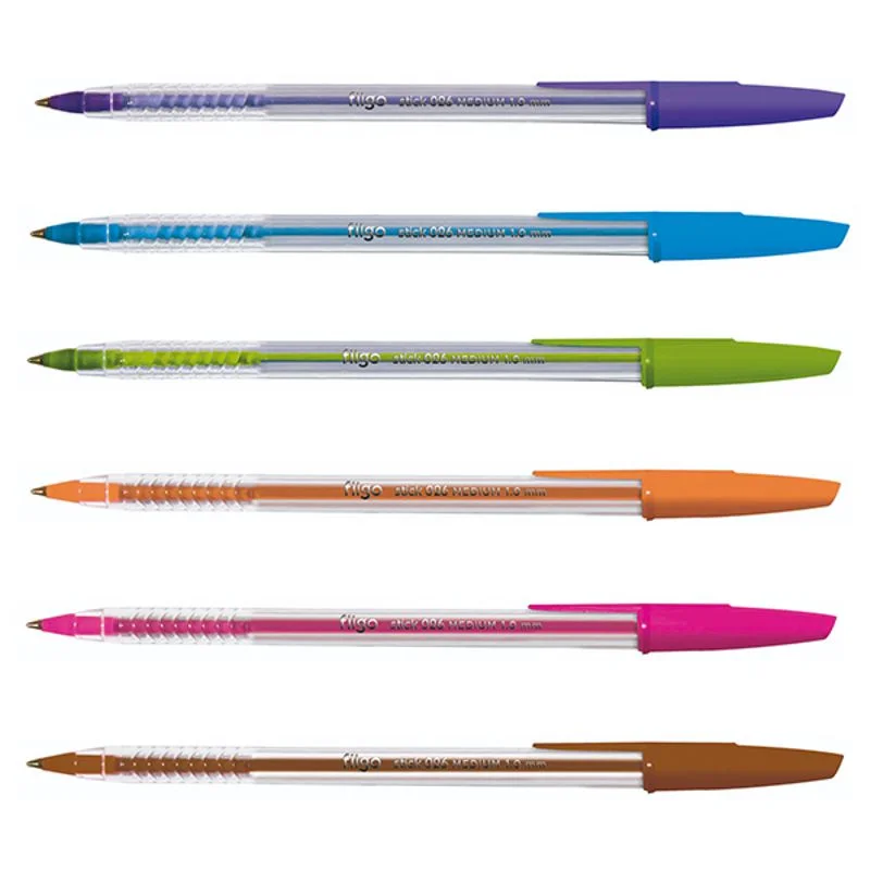 Lapiceras de colores Filgo Stick punta media para subrayar y decorar carpetas escolares.