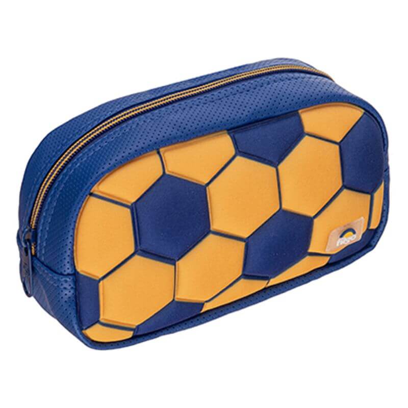 CARTUCHERA FILGO STARPAK FUTBOL AZUL Y AMARILLO