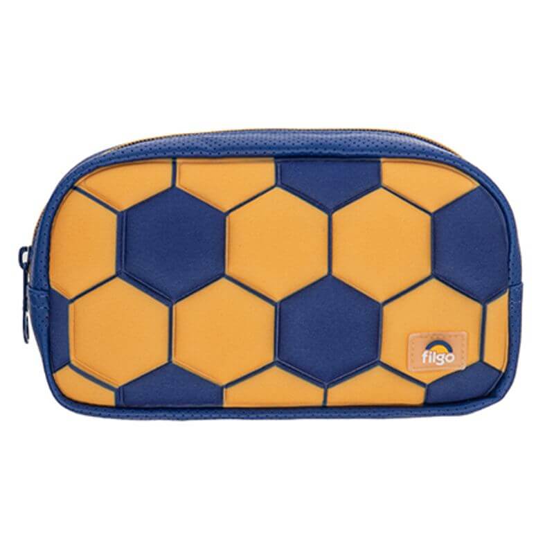 CARTUCHERA FILGO STARPAK FUTBOL AZUL Y AMARILLO