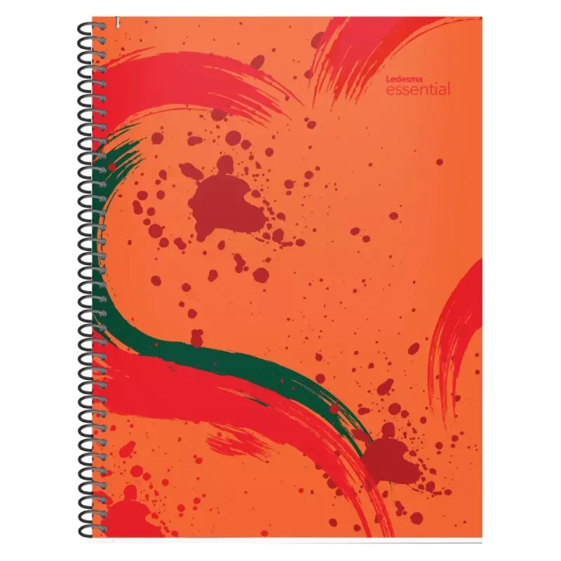 Cuaderno universitario A4 cuadriculado Ledesma Essential anillado con tapa de polipropileno.