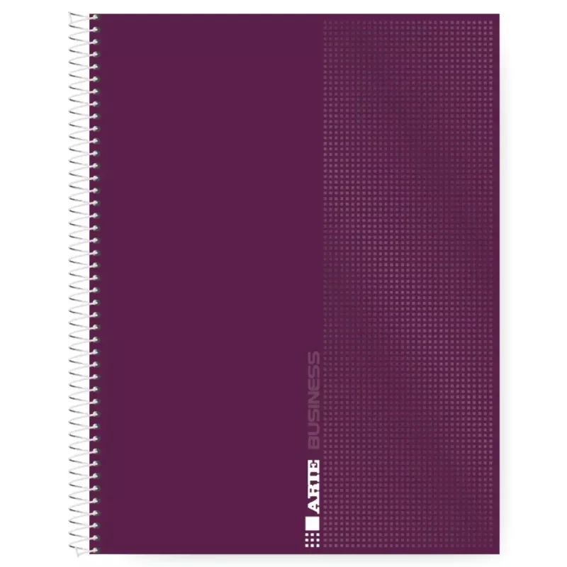 Cuaderno anillado ejecutivo A4 Arte Business de tapa dura rayado para oficina y reuniones.