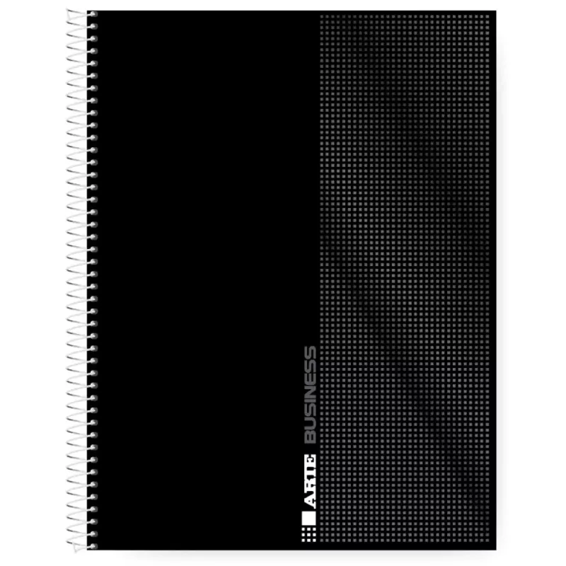 Cuaderno Arte Business 22x29,7 A4 tapa dura espiral 80 hojas rayado.