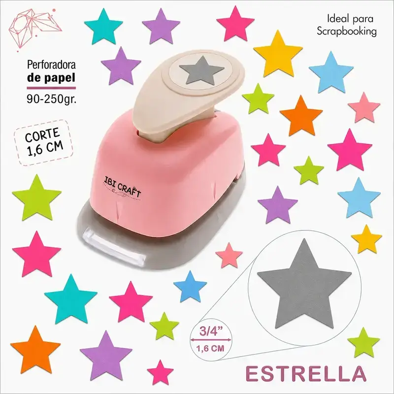 PERFORADORA ARTISTICA ESTRELLA IBI CRAFT 16 MM