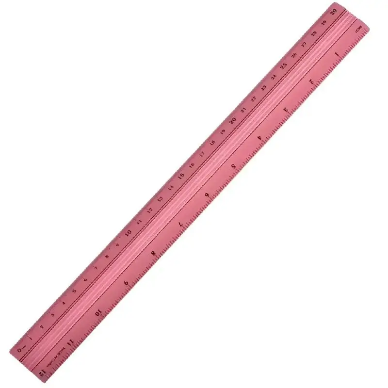 REGLA DE ALUMINIO IBICRAFT 30 CM ROSA