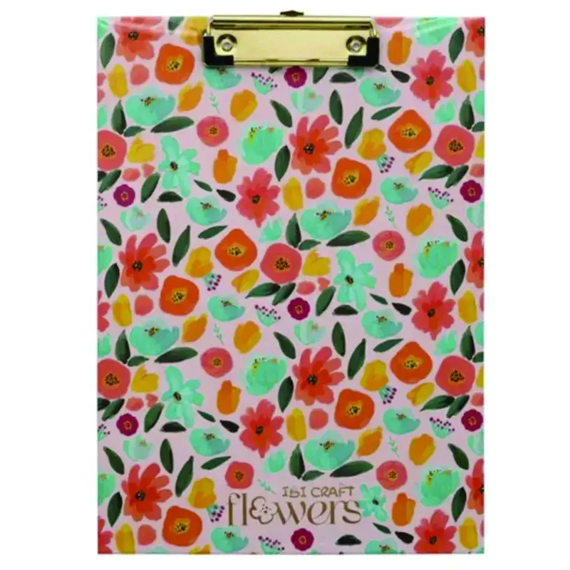 PORTA PLANILLAS - BLOCK A4 IBI CRAFT DISEÑO FLOWERS
