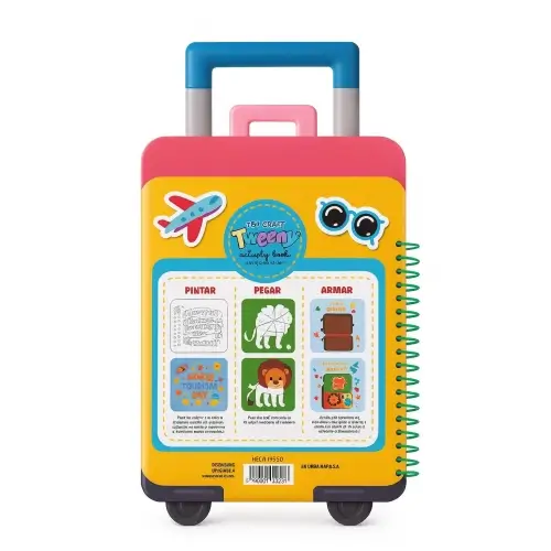 VALIJA ACTIVITY BOOK PARA PINTAR CON STICKERS