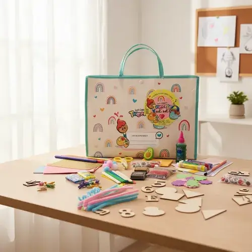 VALIJA DE ARTE INFANTIL IBI CRAFT SET ART 138 PIEZAS