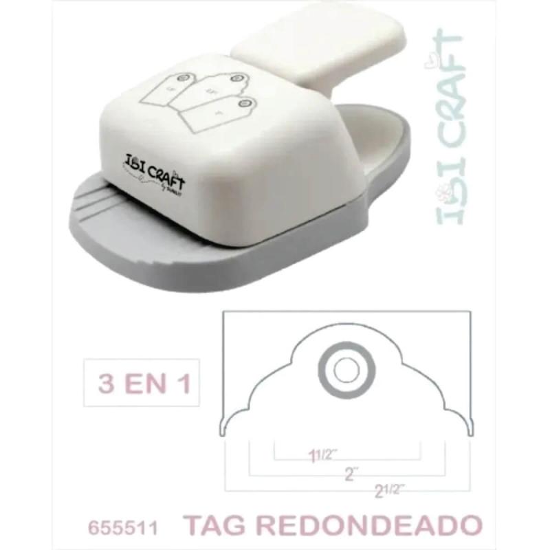 PERFORADORA PARA TAG REGULABLE REDONDEADO IBI CRAFT