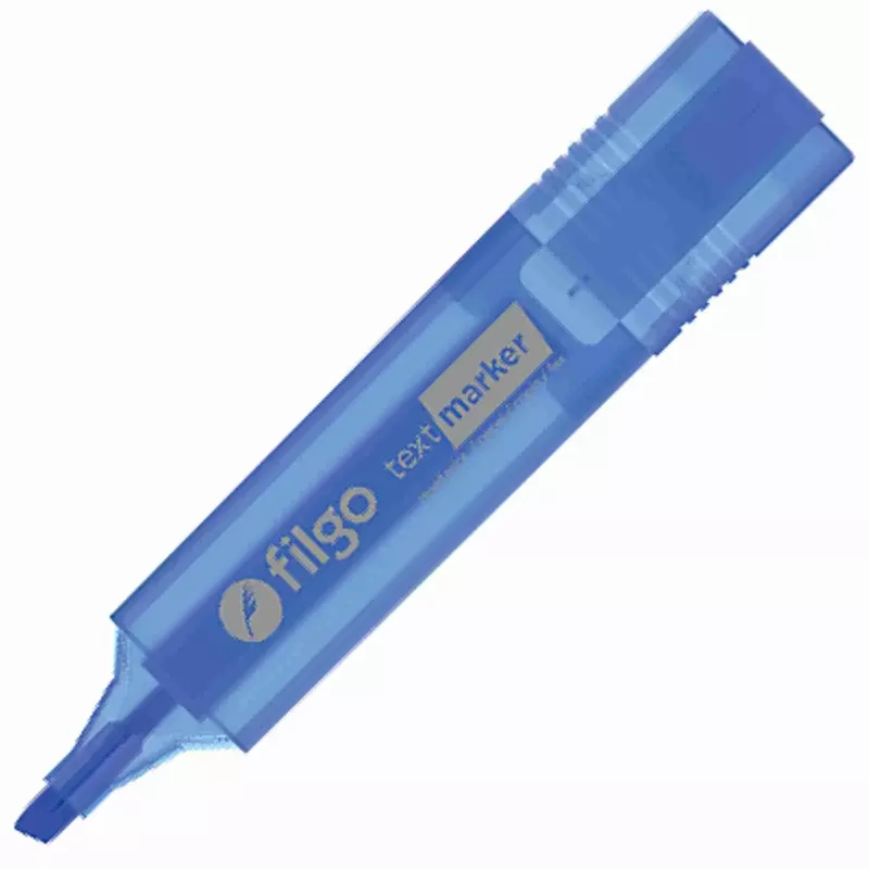 RESALTADOR FILGO CHATO CELESTE FLUO