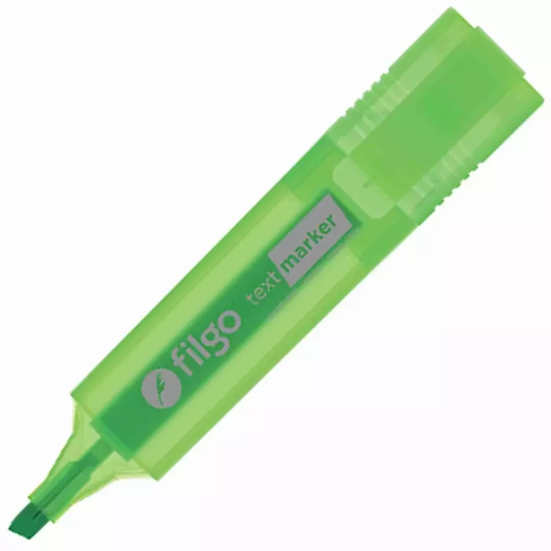 RESALTADOR FILGO CHATO VERDE FLUO