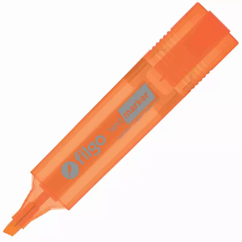 RESALTADOR FILGO CHATO NARANJA FLUO