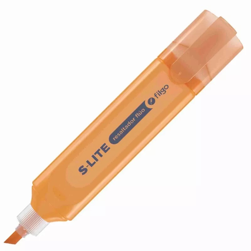 RESALTADOR FILGO CHATO NARANJA FLUO